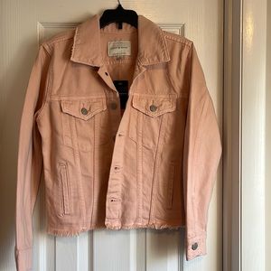 Women’s lucky brand blush colored denim jacket